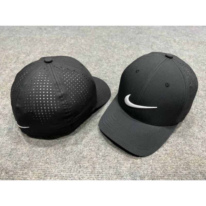 Mũ lưỡi trai nón kết nam Nike bít đuôi vải thun co giãn logo thêu