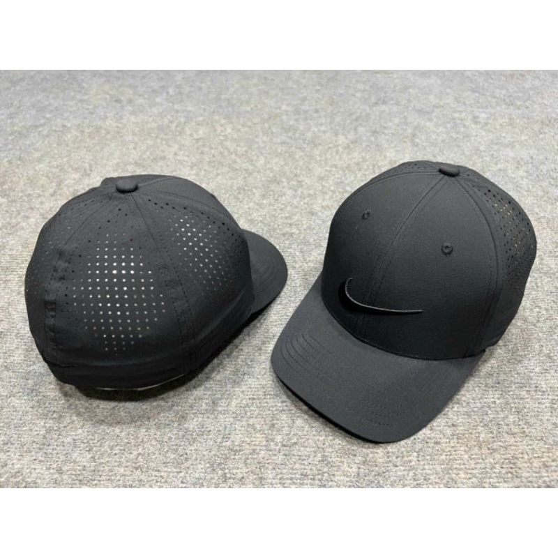 Mũ lưỡi trai nón kết nam Nike bít đuôi vải thun co giãn logo thêu