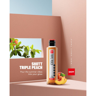 Syrup SHOTT Vị Đào (Triple Peach) Chai 1 Lít