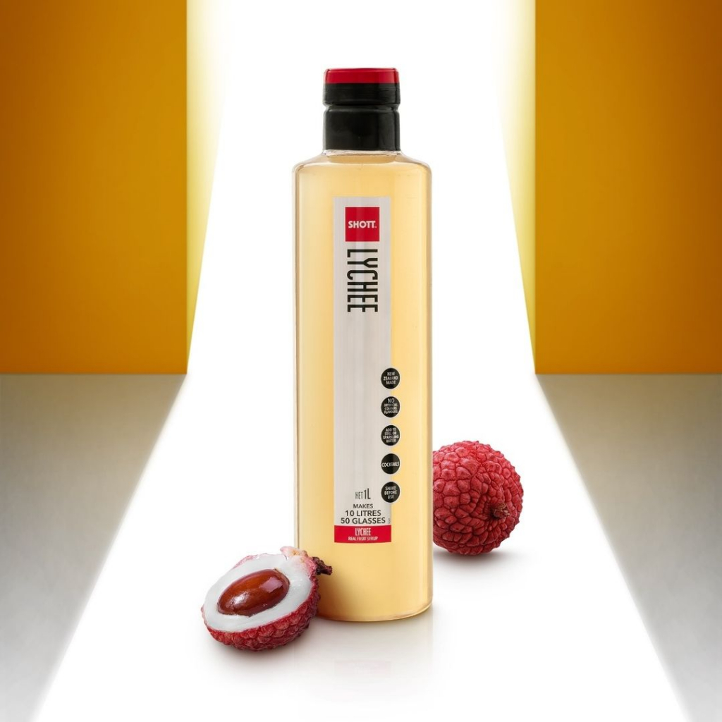 Syrup SHOTT vị Vải Lychee chai 1L