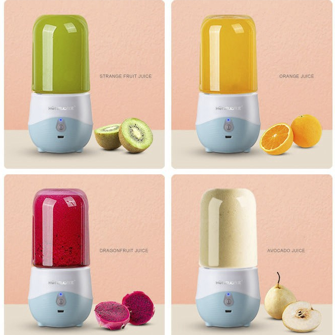 Máy Xay Cầm Tay Mini HuGo - Xay Sinh Tố  Sạc Pin Tích Điện Đa Năng Tiện Lợi