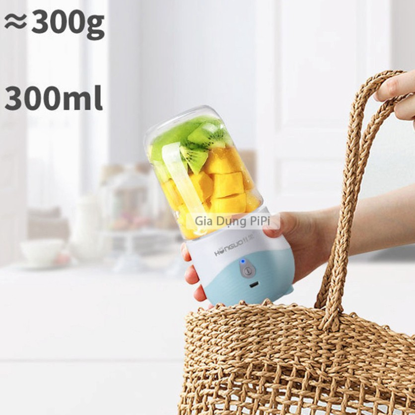 Máy Xay Cầm Tay Mini HuGo - Xay Sinh Tố  Sạc Pin Tích Điện Đa Năng Tiện Lợi