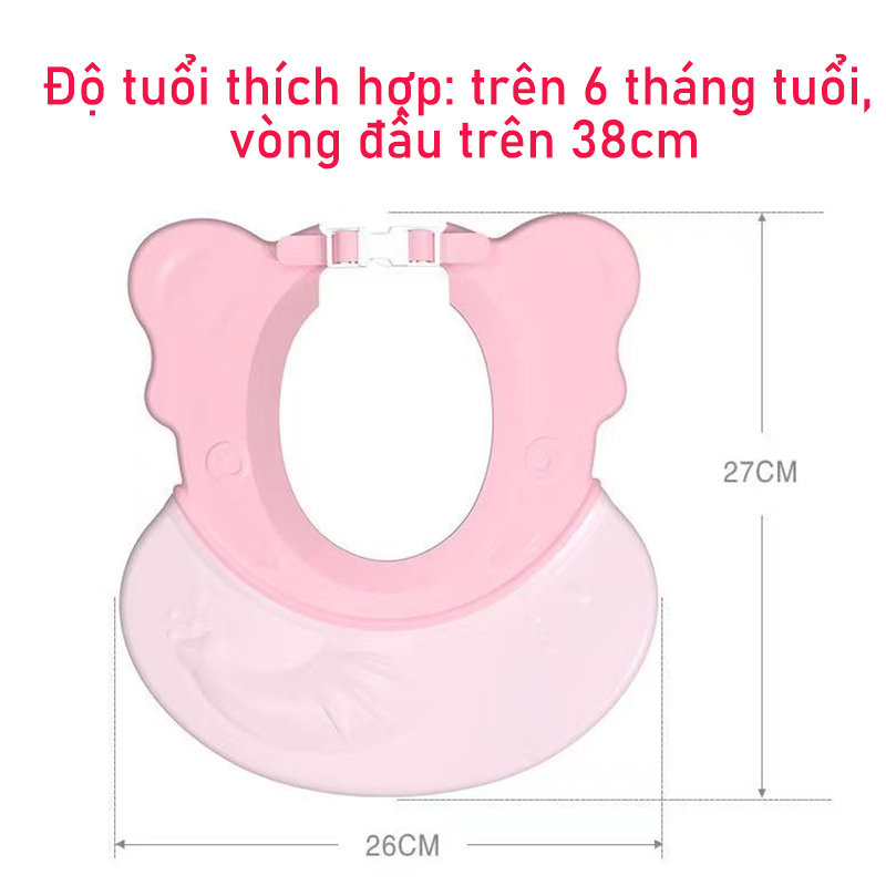 🌸Gửi Hàng Trong Ngày 🌸 Mũ Tắm Gội Cho Bé Silicone Hàng Cao Cấp Cực Kỳ Xinh Xắn Mũ Gội đầu Chắn Nước Cho Bé Yêu