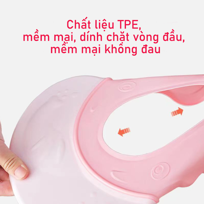 🌸Gửi Hàng Trong Ngày 🌸 Mũ Tắm Gội Cho Bé Silicone Hàng Cao Cấp Cực Kỳ Xinh Xắn Mũ Gội đầu Chắn Nước Cho Bé Yêu