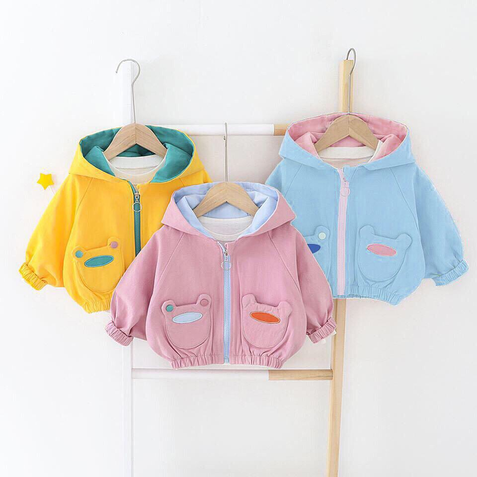 Áo khoác gió kaki cho bé siêu yêu