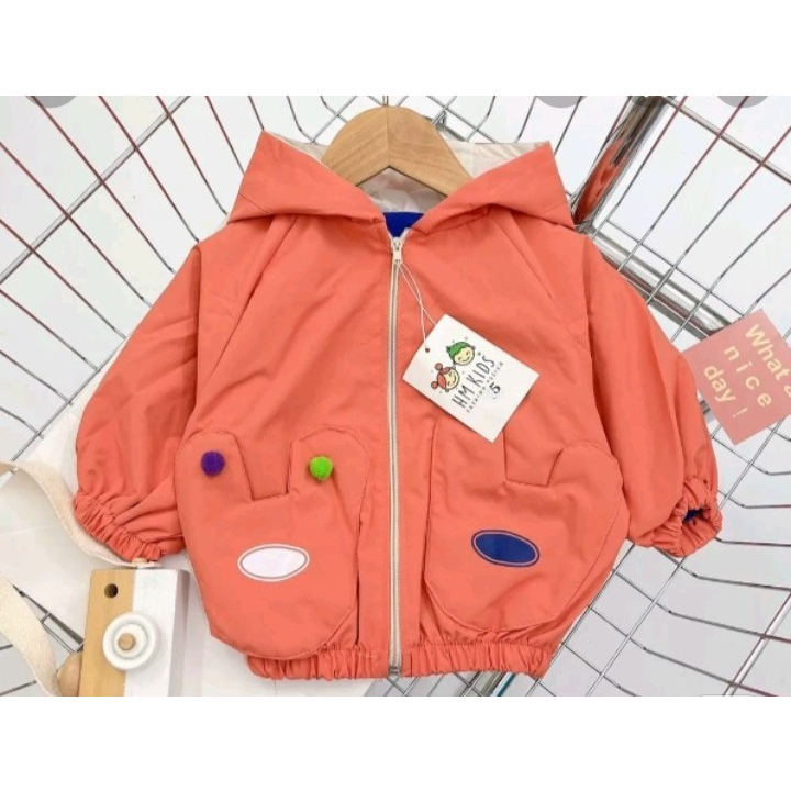 Áo khoác gió kaki cho bé trai và gái A2