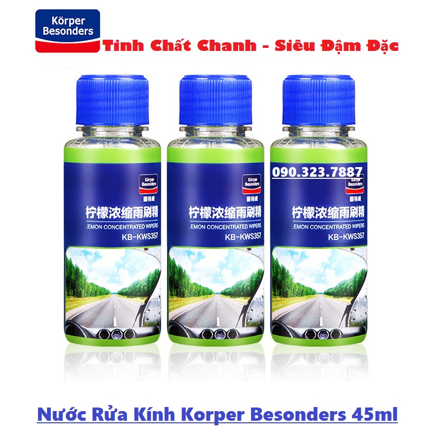 Nước Rửa Kính Korper Besonders 45ml KB-KWS357 Dùng Châm Bình Chứa Ô Tô Xe hơi, nhà kính.