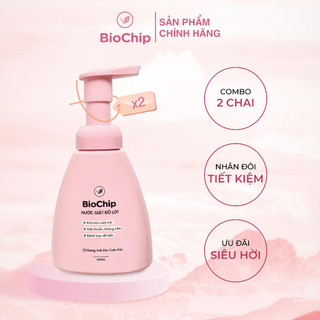 Combo 2 chai Nước giặt đồ lót BioChip hương hoa anh đào cuốn hút công nghệ Enzyme sinh học