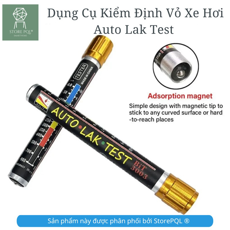 Auto Lak Test - Bút Dụng cụ Thiết bị kiểm tra độ dày lớp sơn với đầu nam châm chuyên dụng cho xe hơi chất lượng cao