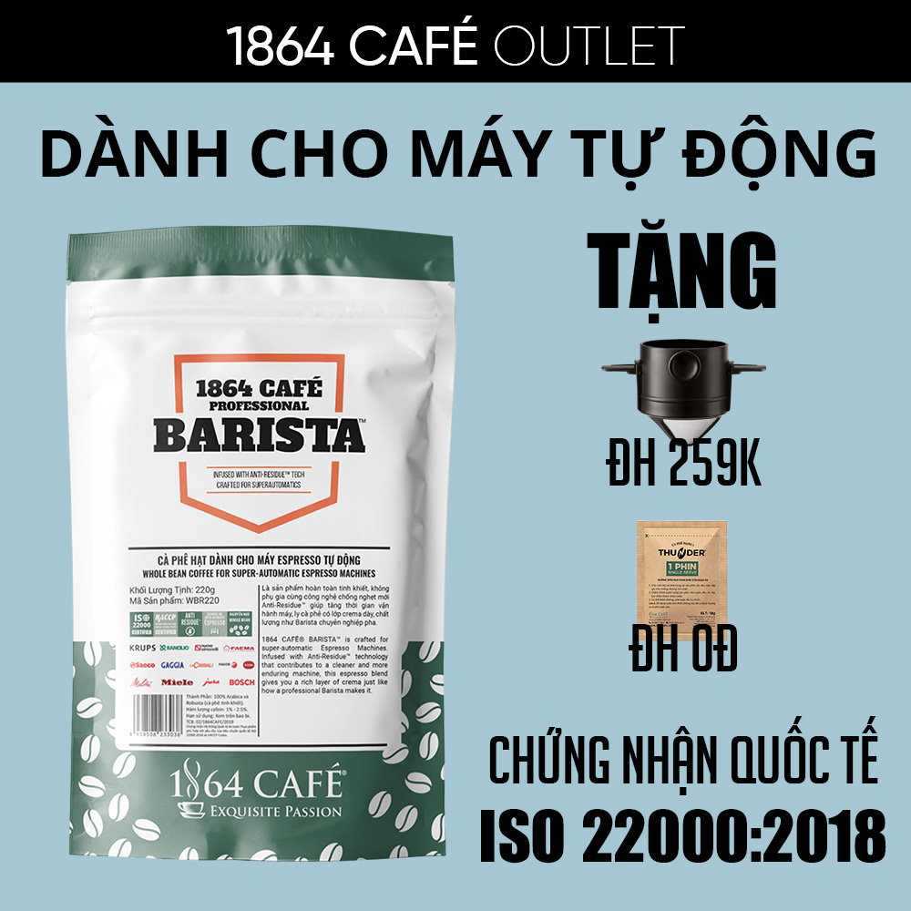 Cà Phê Nguyên Hạt Pha Máy PRO BARISTA™ Gói 220g