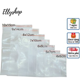 Túi zip chỉ đỏ đủ kích cỡ