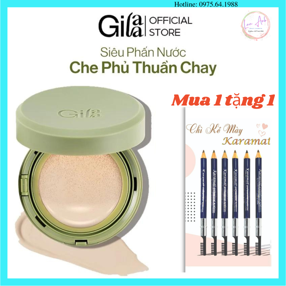 Phấn Nước Căng Bóng GILAA Vegan Super Glow Cushion SPF50+/PA++++