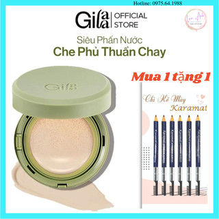 Phấn nước căng bóng gilaa vegan super glow cushion spf50+/pa++++