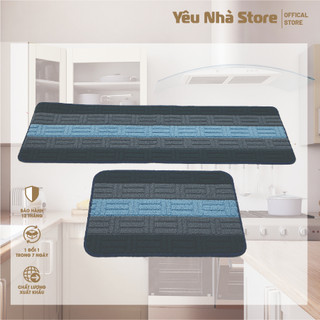 Bộ thảm nhà bếp 01, kích thước 40x60 và 40x120, chất liệu nhựa, len cao cấp - megahome