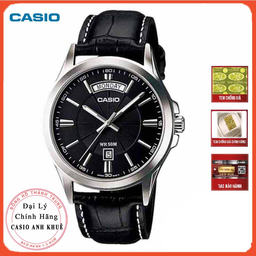 Đồng hồ nam Casio MTP-1381L-1AVDF dây da