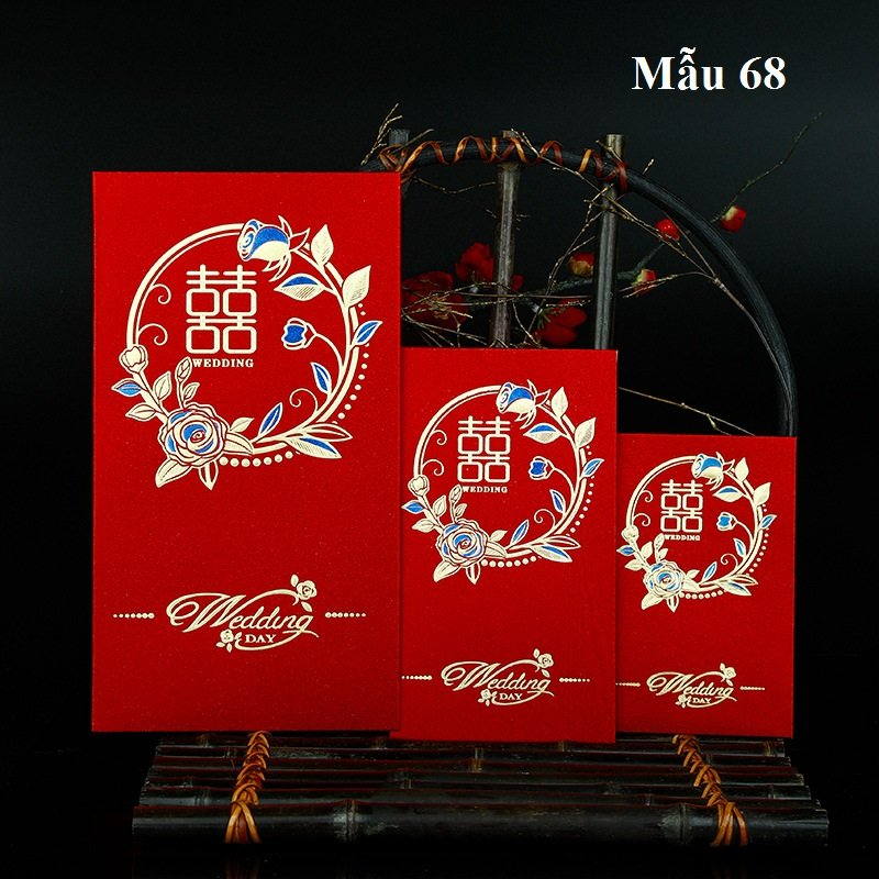 Bao lì xì Hỷ dùng trong bưng quả đám cưới