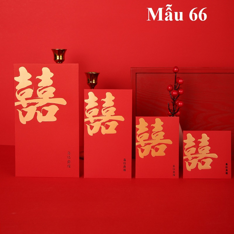 Bao lì xì Hỷ dùng trong bưng quả đám cưới