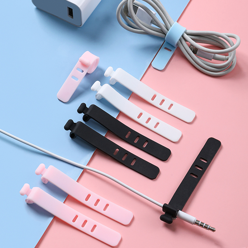 Miumiua🔮Dụng cụ quấn cáp sạc dây tai nghe usb bằng silicon tiện dụng