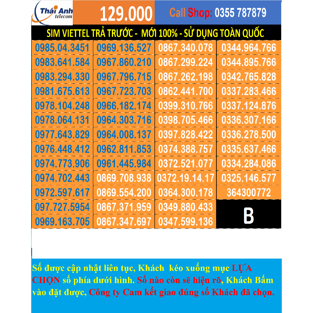 SIM VIETTEL ĐẸP TRẢ TRƯỚC - CHỌN SỐ - NGHE GỌI, 4G, TOÀN QUỐC, GÓI CƯỚC TOMATO VÀ CÓ KÈM GÓI 4G HẤP DẪN