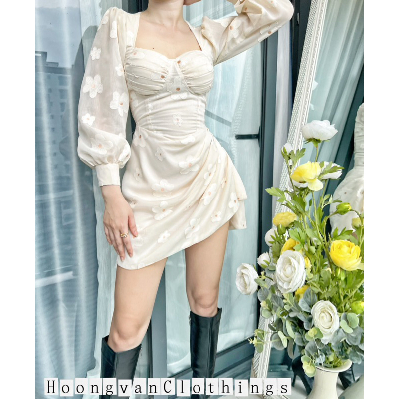 Đầm cúp ngực Hoa mai