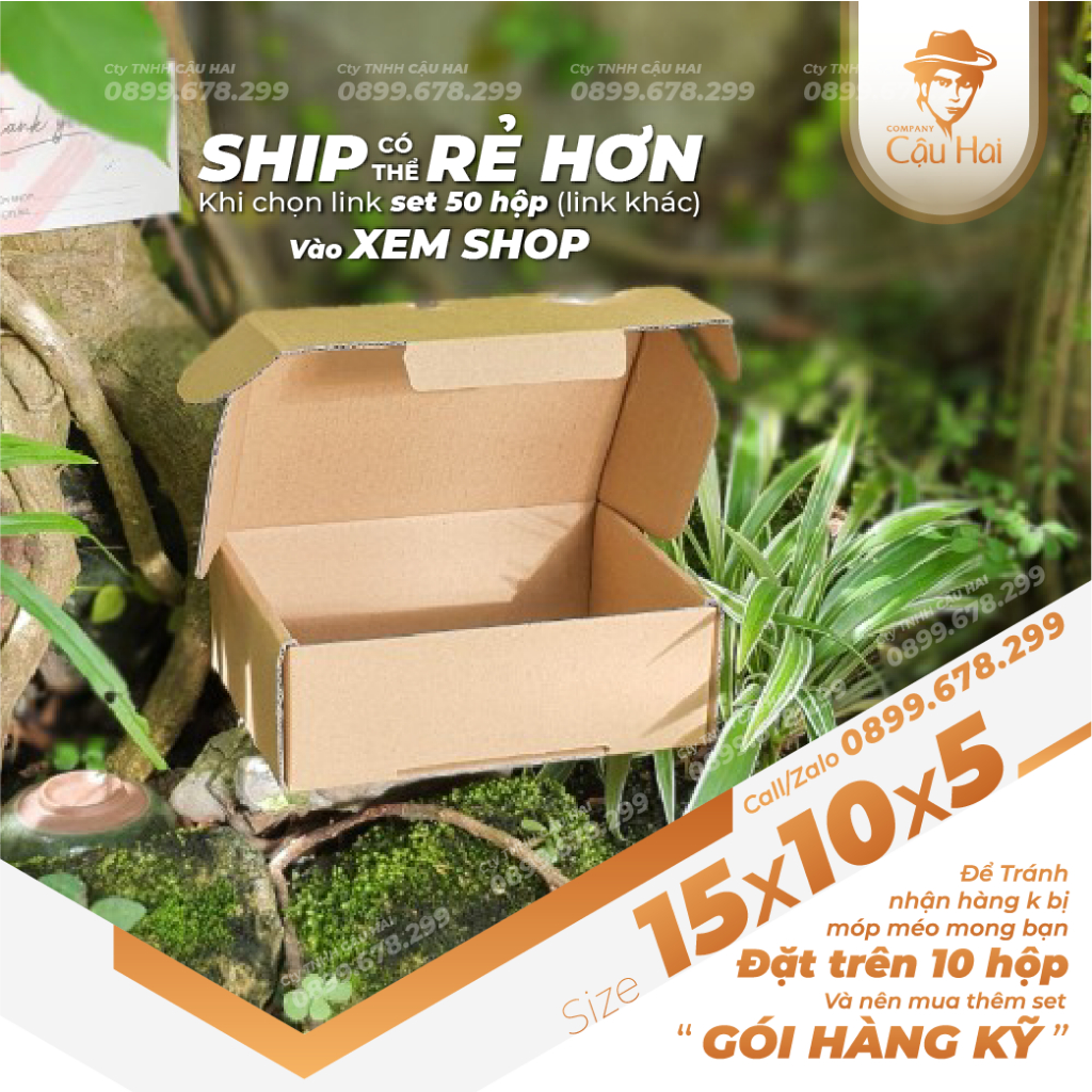 Hộp carton 15x10x5