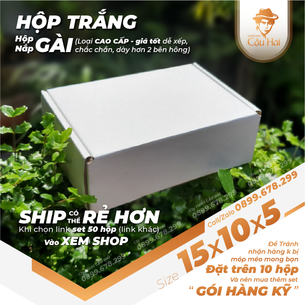 Hộp carton 15x10x5