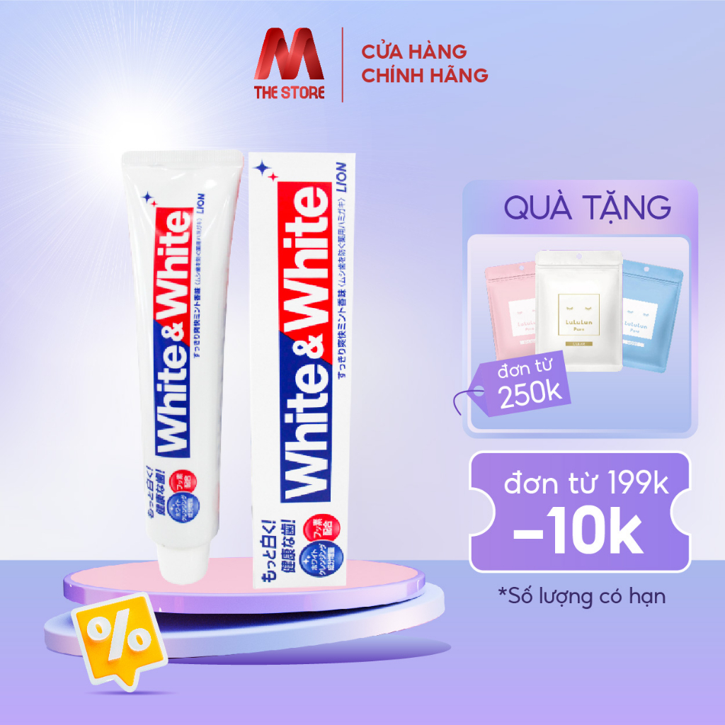 Kem đánh răng White And White Lion 150g
