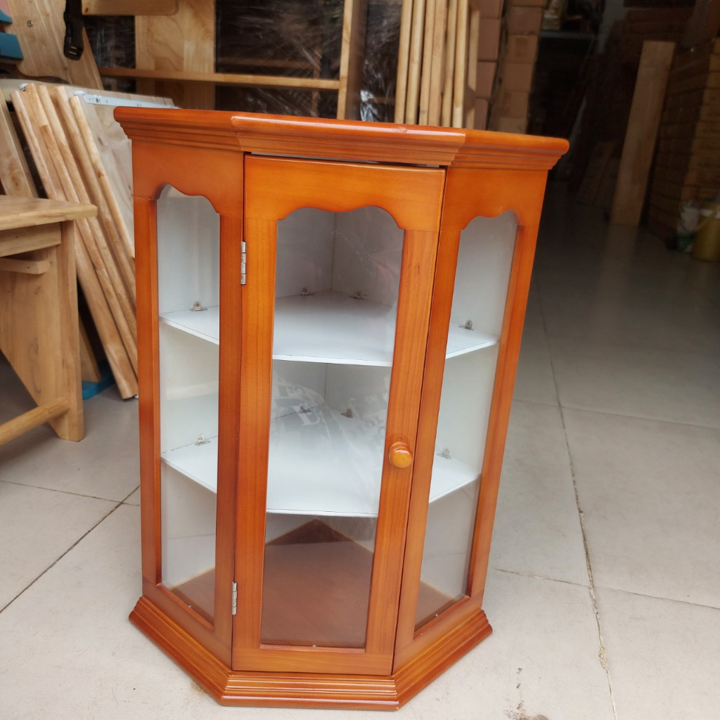 Tủ treo góc tường đựng thuoc siêu đẹp - Tủ y tế gia đình gỗ tự nhiên tiện ích mọi nhà