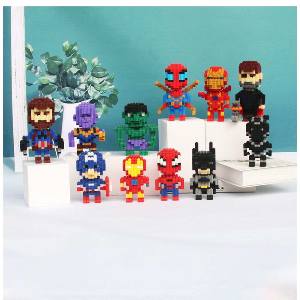 Mô hình lắp ráp 3d mini cute Đồ chơi lắp ghép xếp hình động vật phi hành gia cho bé trai bé gái