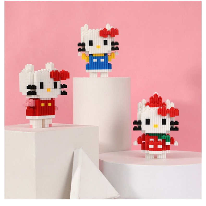 Mô hình lắp ráp 3d mini cute Đồ chơi lắp ghép xếp hình động vật phi hành gia cho bé trai bé gái