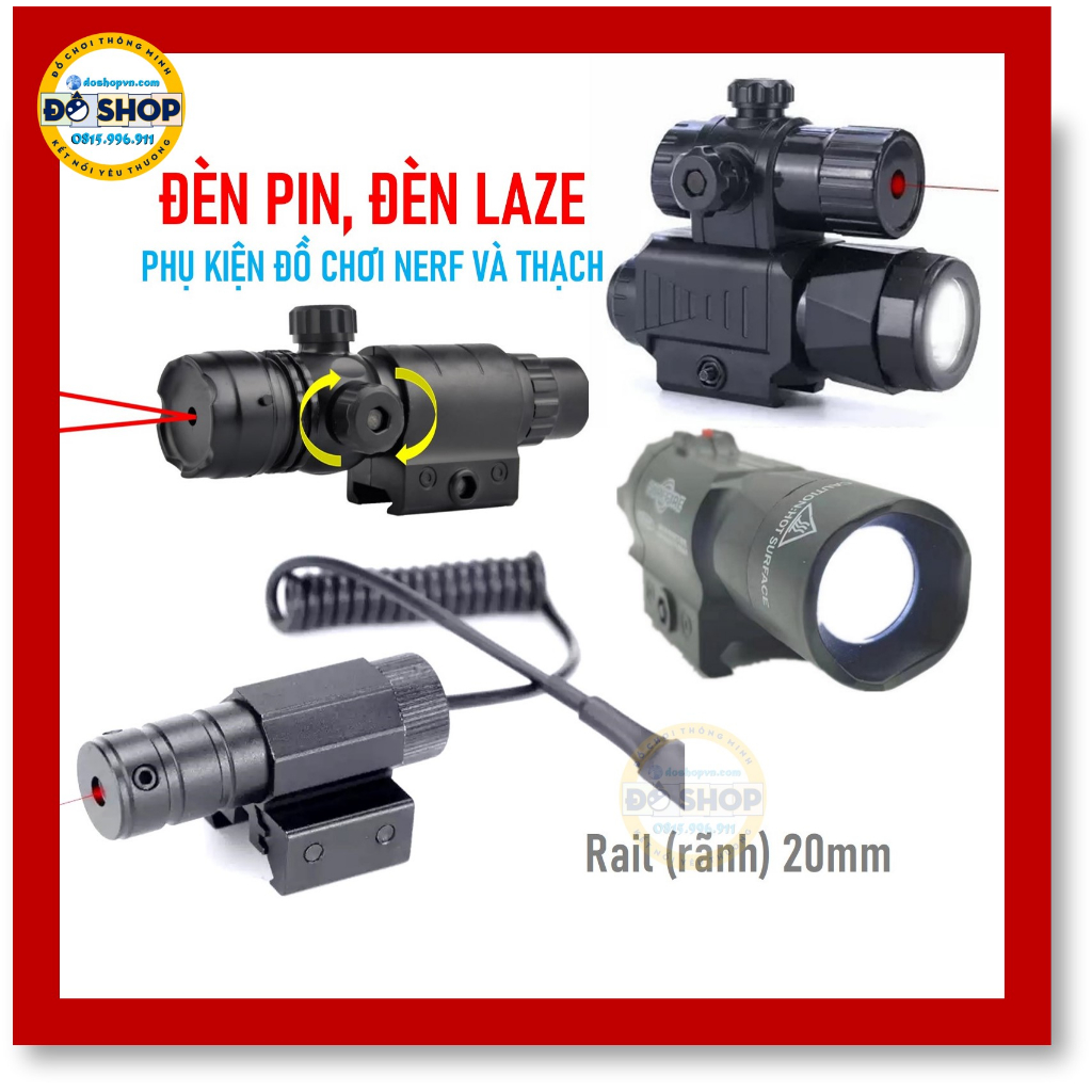 Đèn Pin, Đèn Laze - Phụ Kiện nâng Cấp - Đồ Chơi Đô Shop