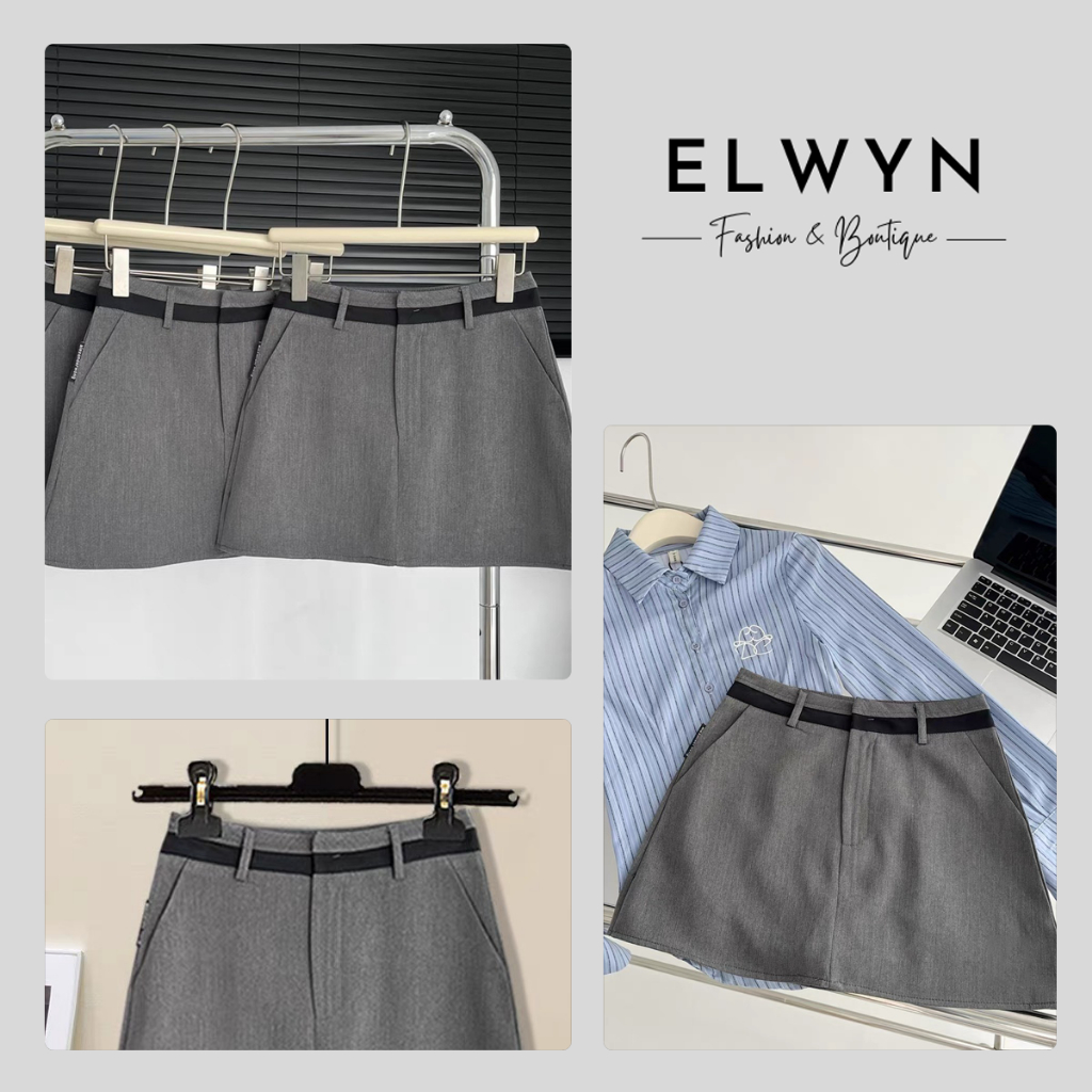 Váy kaki nữ dáng chữ A EL39