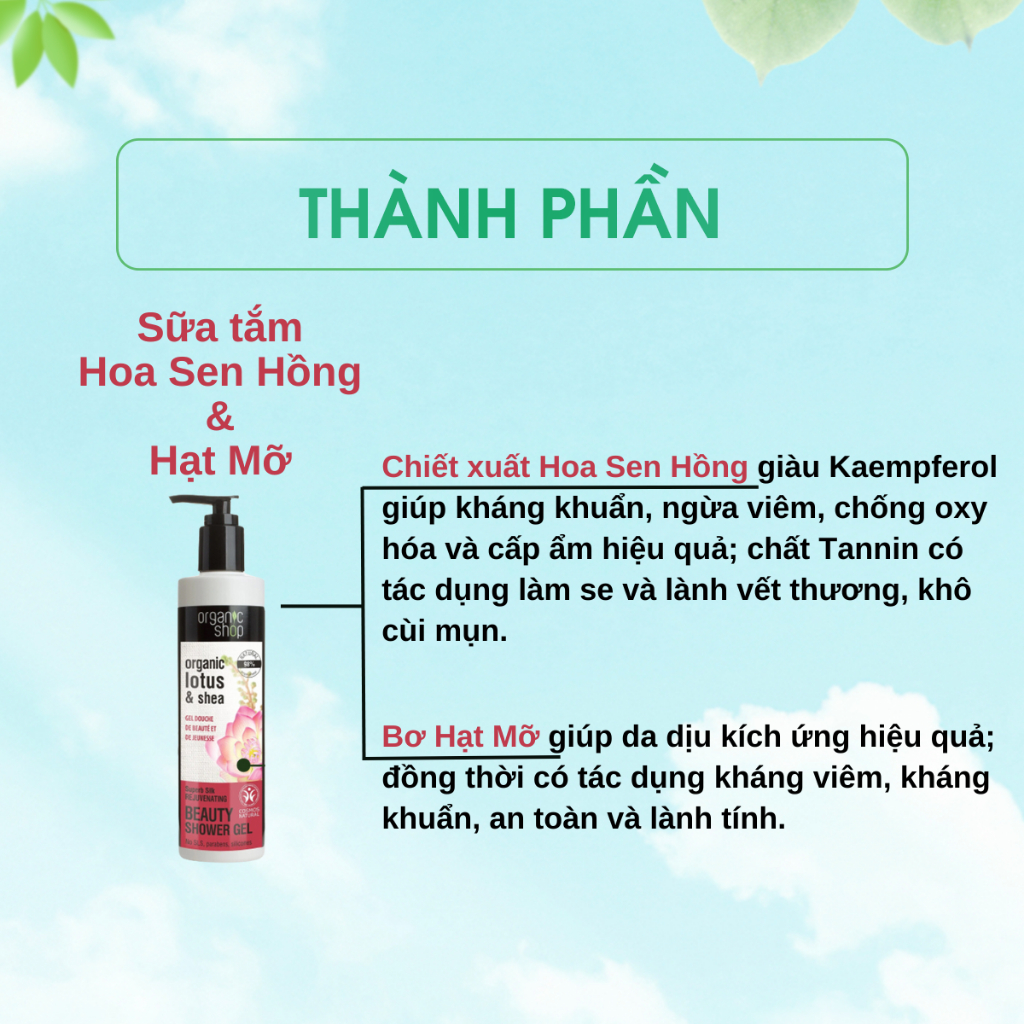 Sữa tắm ORGANIC SHOP cung cấp vitamin chiết xuất thiên nhiên 280ml