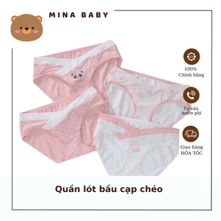 QUẦN LÓT CẠP CHÉO CHẤT COTTON CHO MẸ BẦU