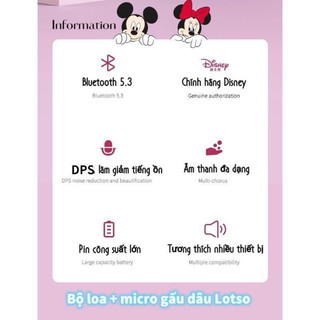 LOA BLUETOOTH KÈM MIC DISNEY