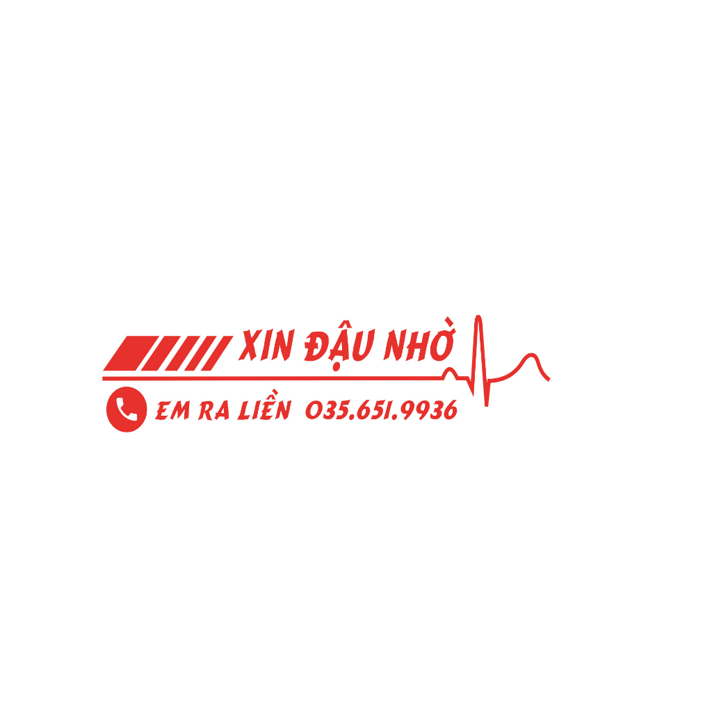 Tem DECAL Xin đậu nhờ, decal theo SĐT