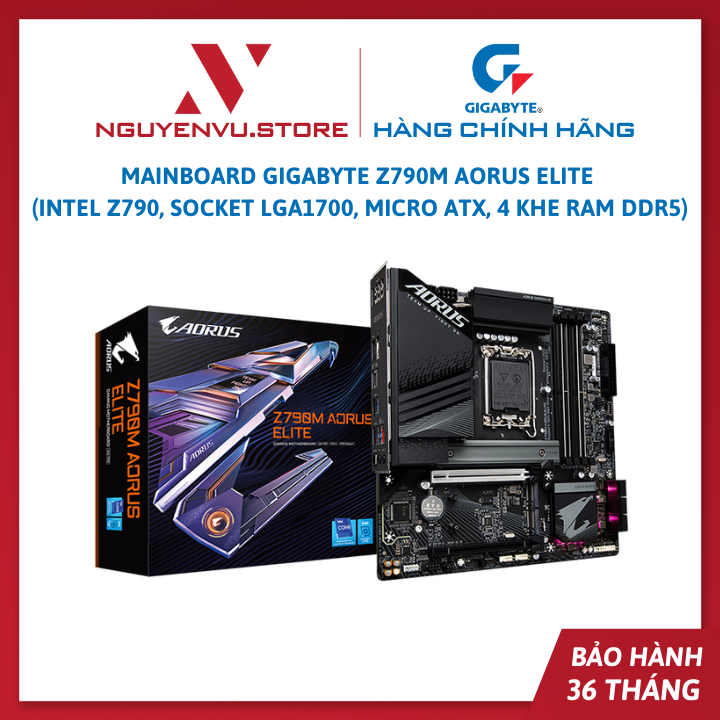Mainboard Gigabyte Z790M AORUS ELITE  - Hàng Chính Hãng