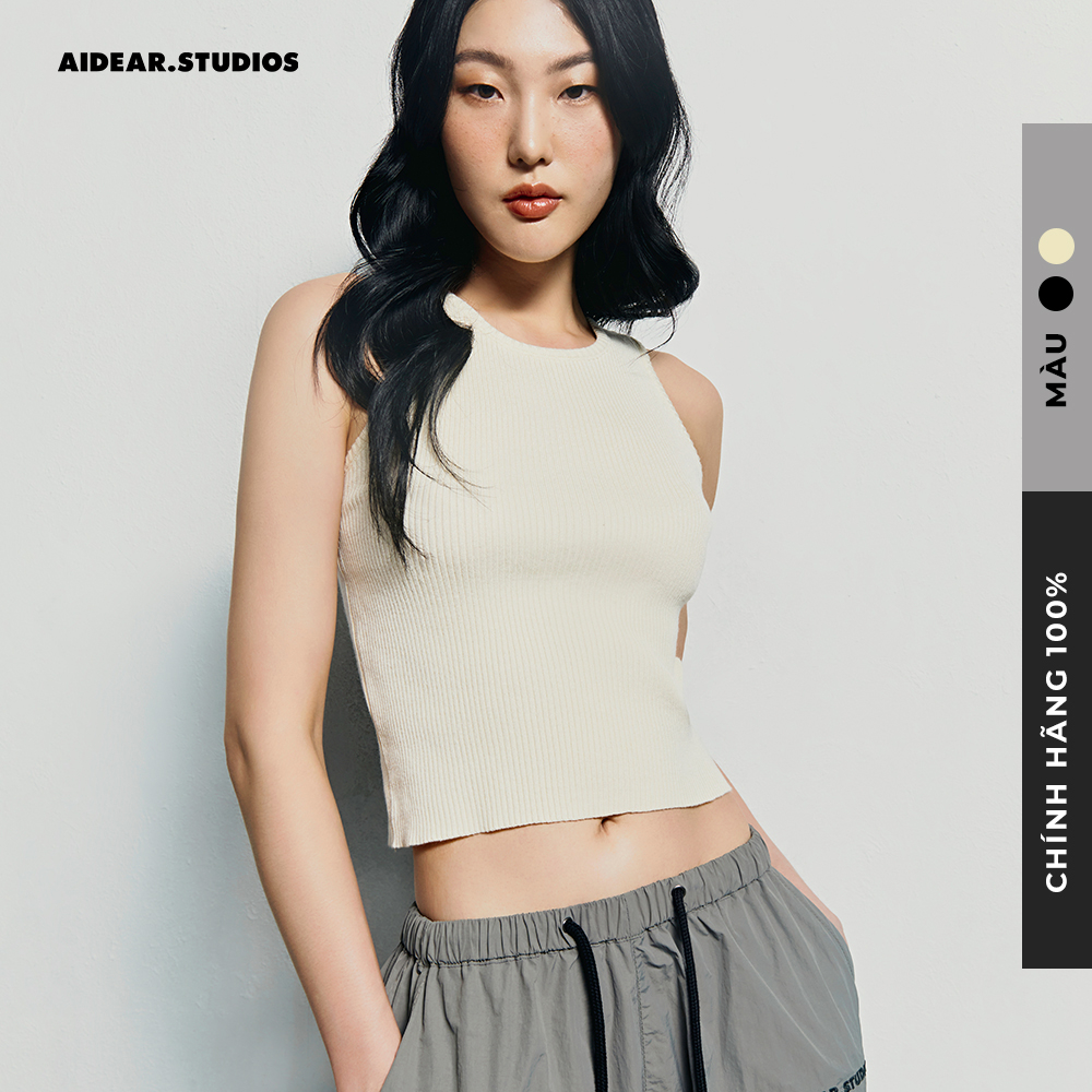 Áo Ba Lỗ Thun Gân Mềm Mịn Tôn Dáng Ôm body - Tank Top Ôm Cổ Tròn AIDEAR.STUDIOS