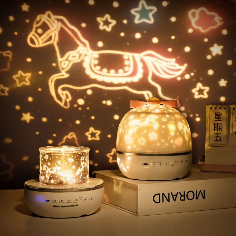 Đèn Ngủ Chiếu Sao Vũ Trụ Độc Đáo Xoay 360 Độ, Đèn Ngủ Chiếu Sáng Cực Đẹp Phát Ra Nhiều Màu.