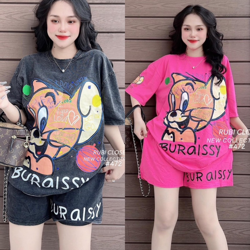 Set jean đùi áo sơ mi quần short ngắn lưng thun  65kg, Sét bò đùi