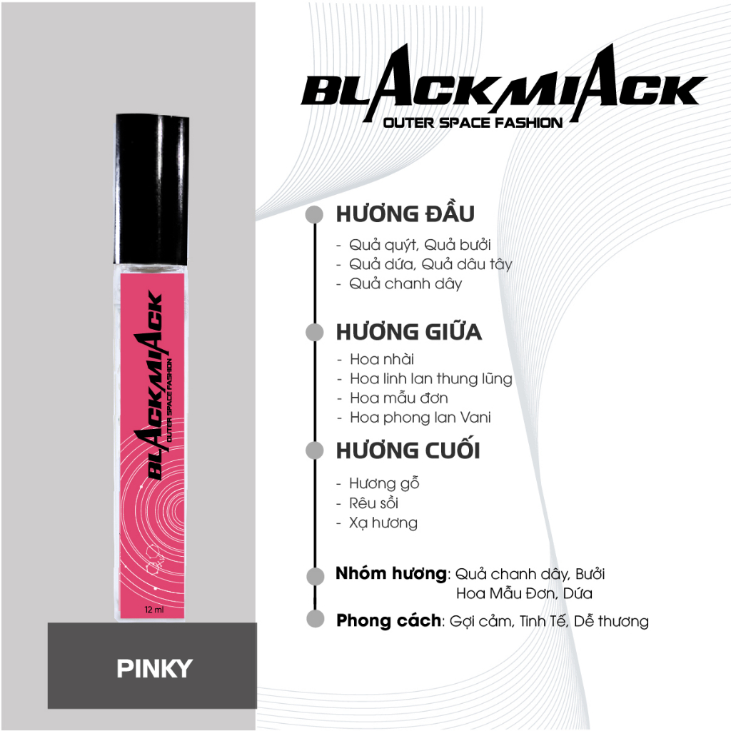 NƯỚC HOA BLACKPINK 12ml BLACK MIACK Version 2023