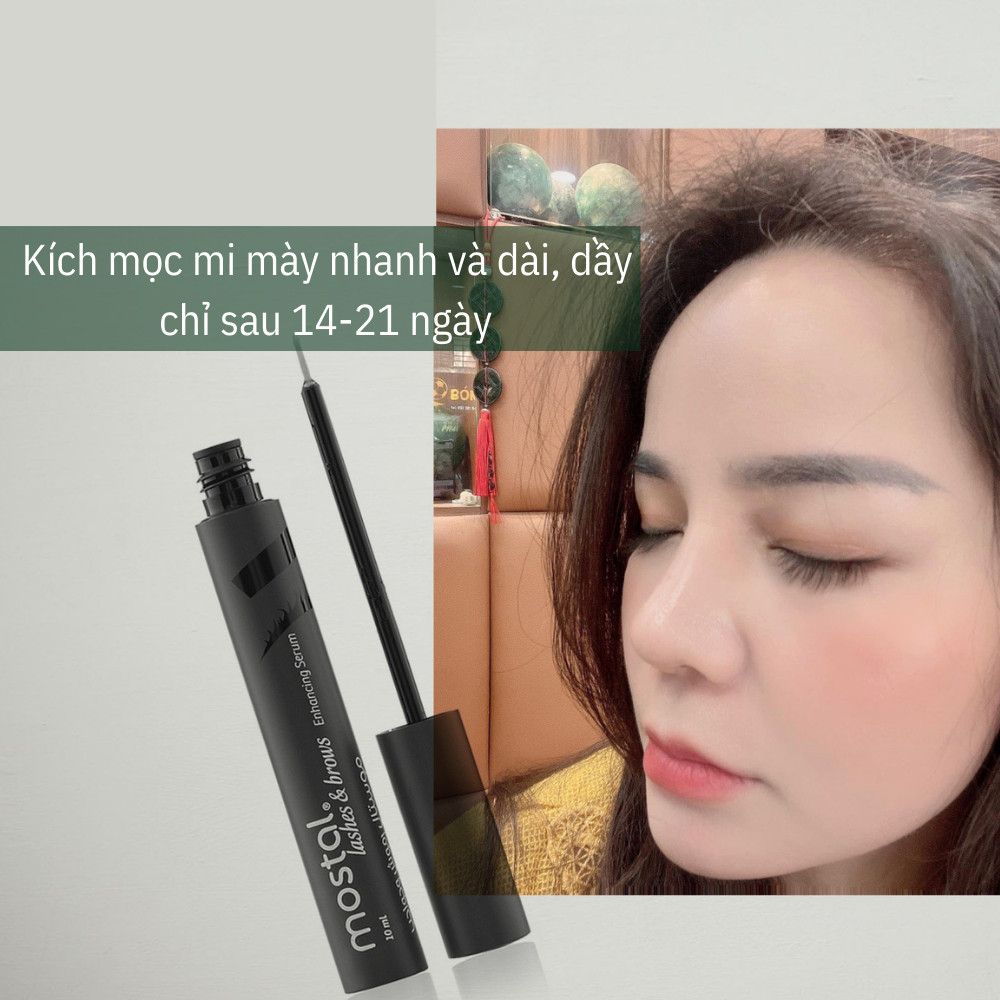 Serum dưỡng mi Mostal Lashes & Browns, Huyết thanh dưỡng kích mọc mi Mostal - CHUSA