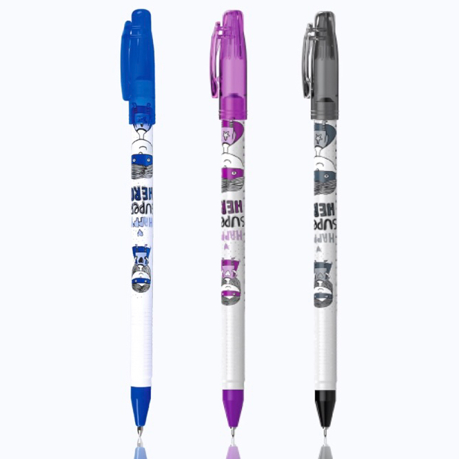 Bút gel Thiên Long GEL-07 chính hãng - Mực đen, tím