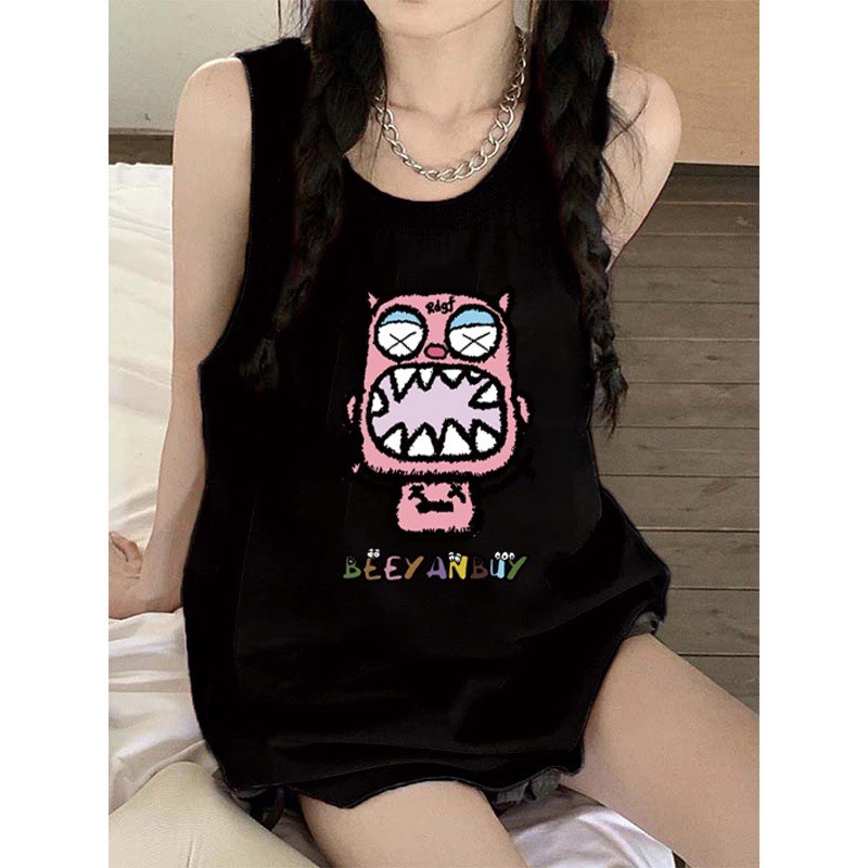 Áo 3 lỗ hoạt hình hồng BEEY TTA855