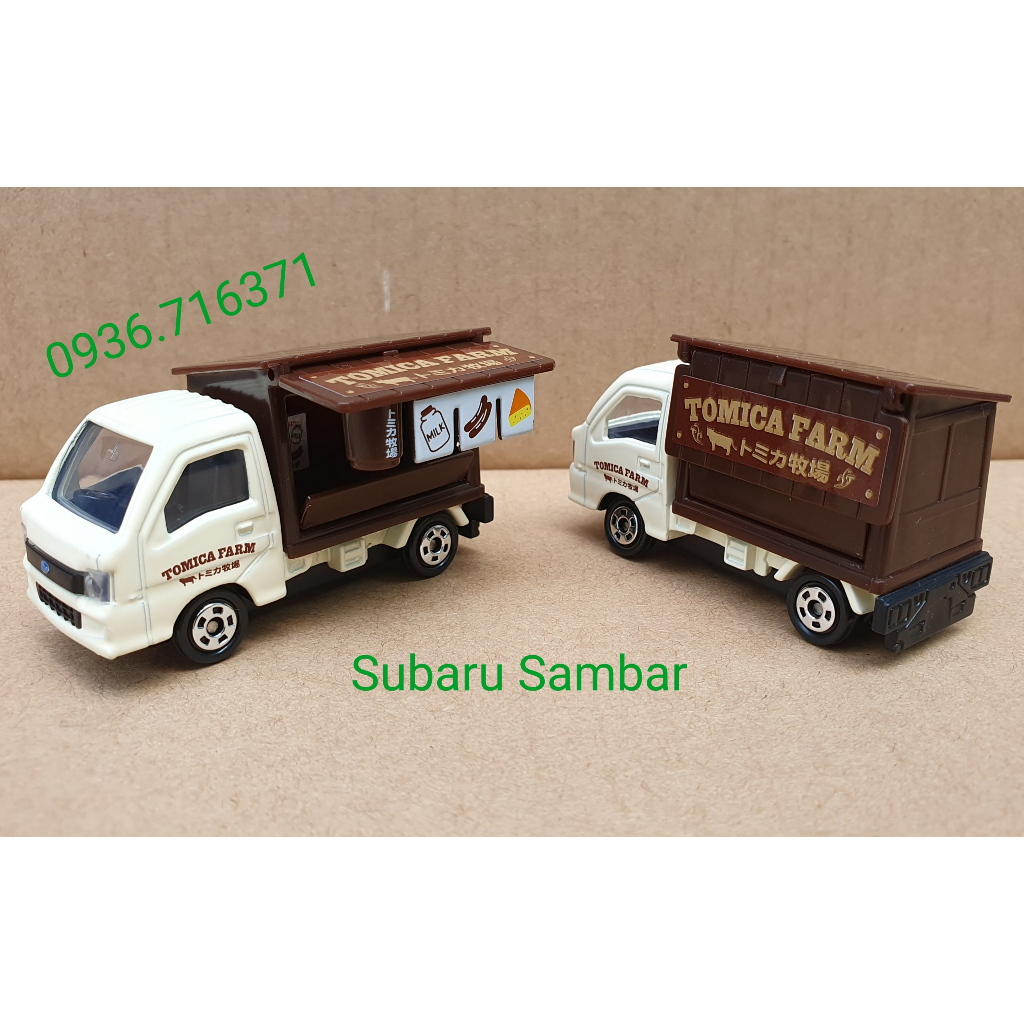 Mô hình tĩnh tomica Nhật Bản - xe bán hàng Tomica Farm mở được cửa