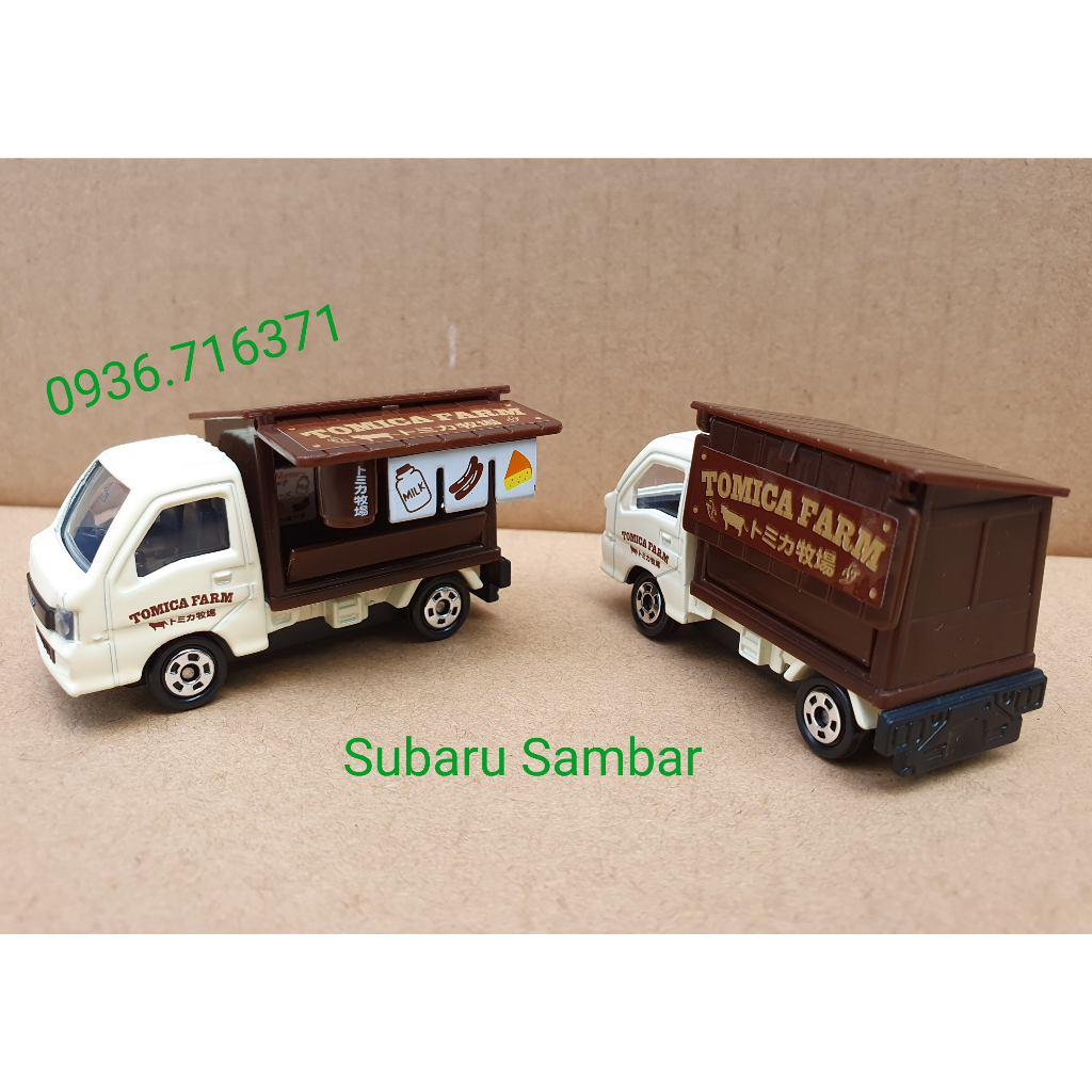 Mô hình tĩnh tomica Nhật Bản - xe bán hàng Tomica Farm mở được cửa