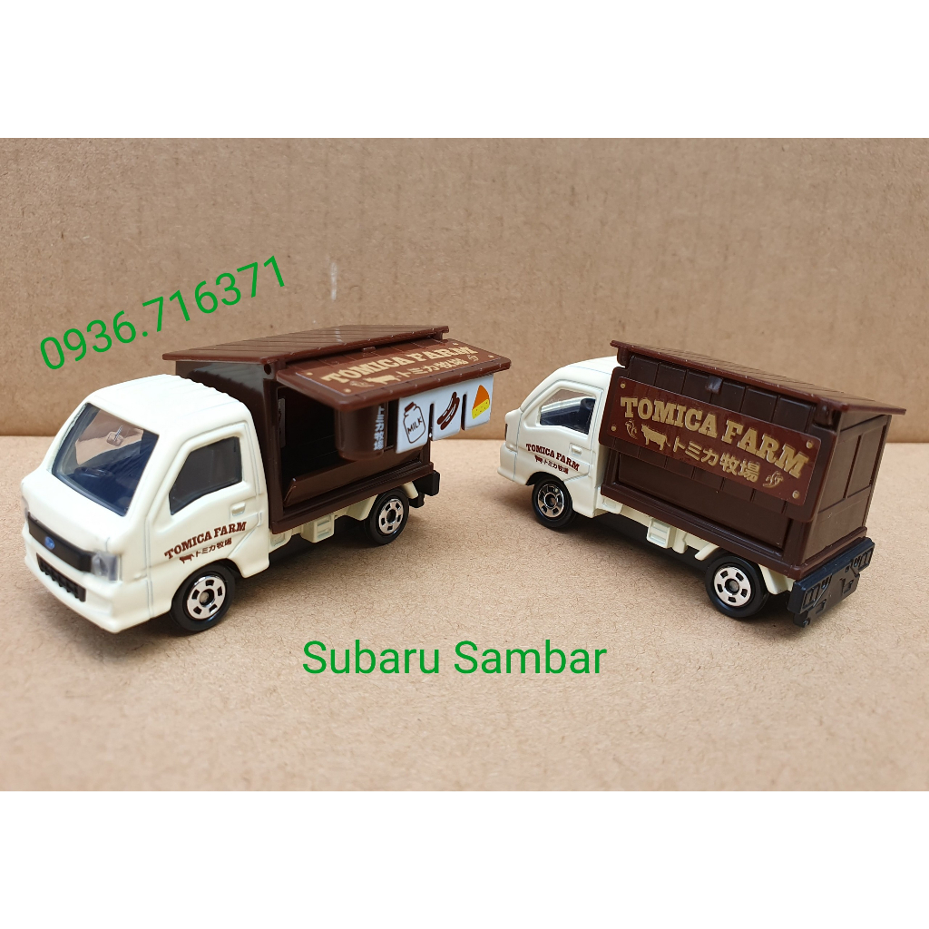 Mô hình tĩnh tomica Nhật Bản - xe bán hàng Tomica Farm mở được cửa