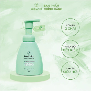Combo 2 chai Nước giặt đồ lót BioChip hương trà xanh khử mùi hiệu quả công nghệ Enzyme sinh học an toàn