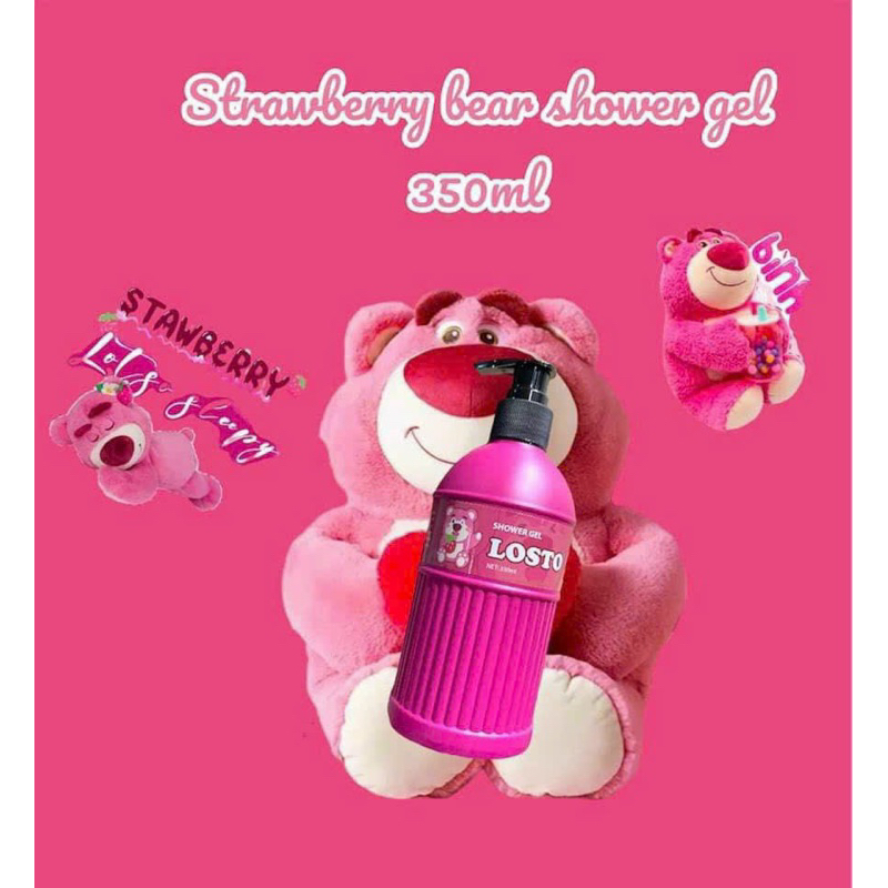350ml SỮA TẮM GẤU DÂU LOSTO SHOWER GEL