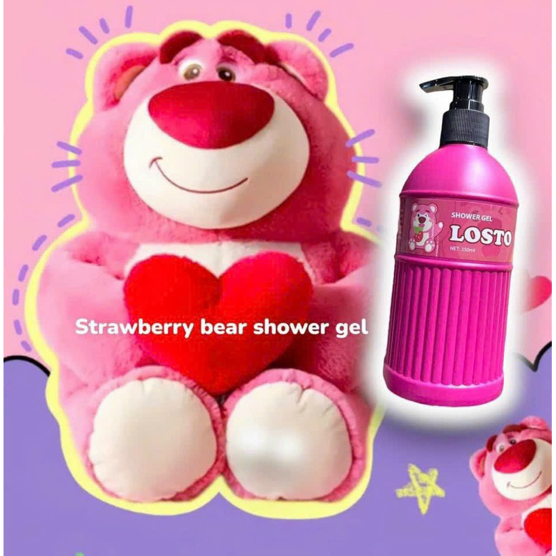 350ml SỮA TẮM GẤU DÂU LOSTO SHOWER GEL